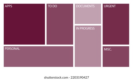 Desktop Organizer Wallpaper With Segments