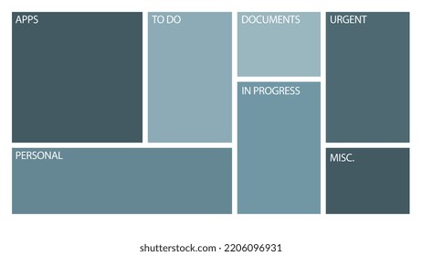 Desktop Organizer Wallpaper With Segments