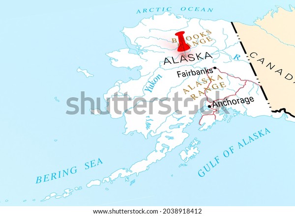 ALASKA STATE MAP TRAVEL PIN 