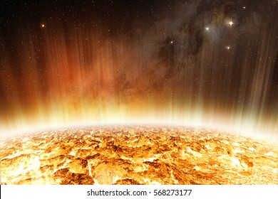 Detail Of Glowing Surface Of The Sun