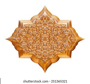 Detail from the traditional arabic jewellery on isolated white background. - Powered by Shutterstock