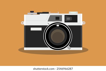 Detailed camera illustration featuring clean lines, modern design, and a creative artistic touch. Perfect for representing photography, videography, or creative media themes. Ideal for use in digital  - Powered by Shutterstock