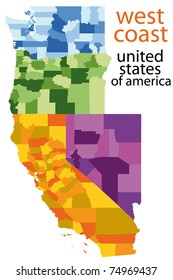 Detailed Map Of West Coast, Usa