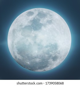 Detailed Realistic Full Moon Stock Illustration 1739058068 | Shutterstock