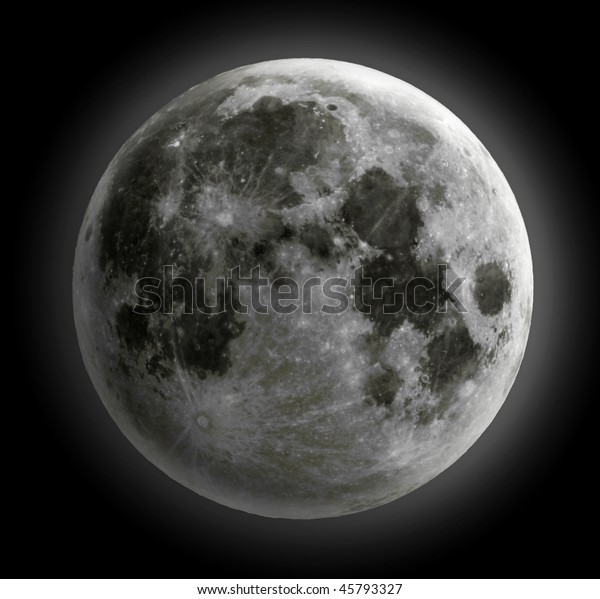 Detailed and sharp full\
Moon