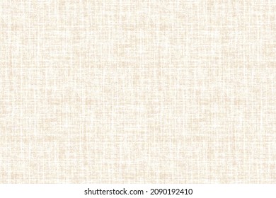 Detailed Woven Linen Grunge Texture Horizontal Background. Beige Flax Fiber Natural Pattern. Organic Fibre Close Up Weave Fabric Surface Material. Rustic Home Decor Fabric Effect Style. Space For Text