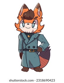
Detective orange fox 