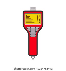 Detector Gas Portable Digital Red LPG Pipe Checker Methane, Propane Icon. Sensor Leak Safety Meter Alert