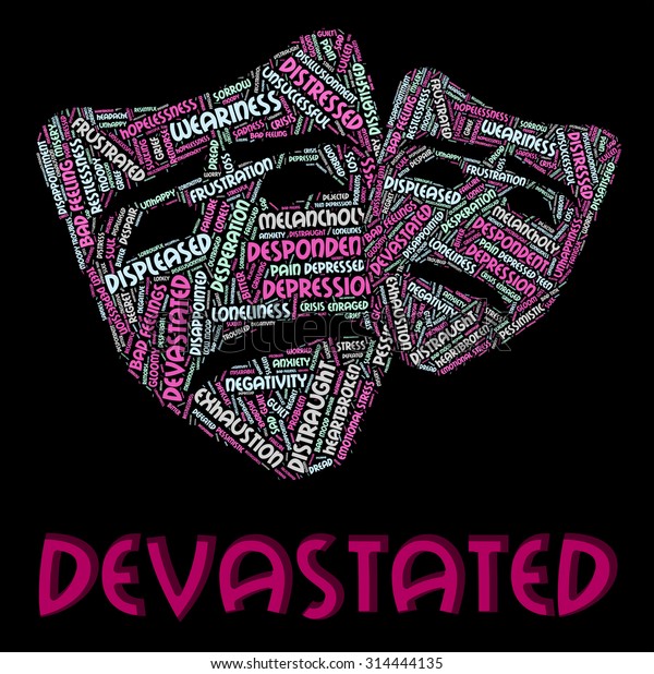 devastated-word-showing-wordcloud-overwhelm-devastating-stock