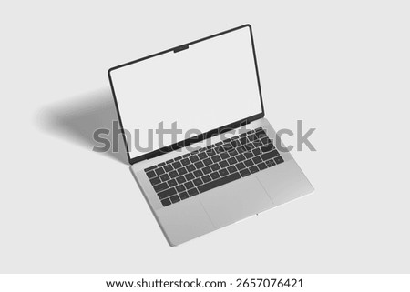 Devices Single Side View angle Blank Mockup