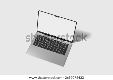 Devices Single Side View angle Blank Mockup