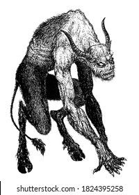 devil devil devil demon creature with hooves and horns