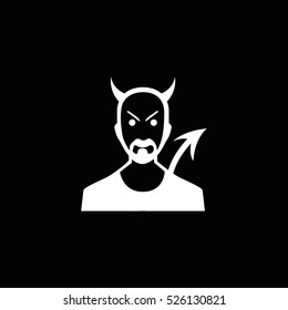 devil icon, on white background