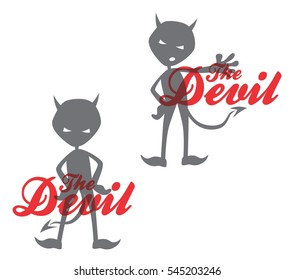 Evil Devil Silhouette Art Stock Vector (Royalty Free) 137324468 ...