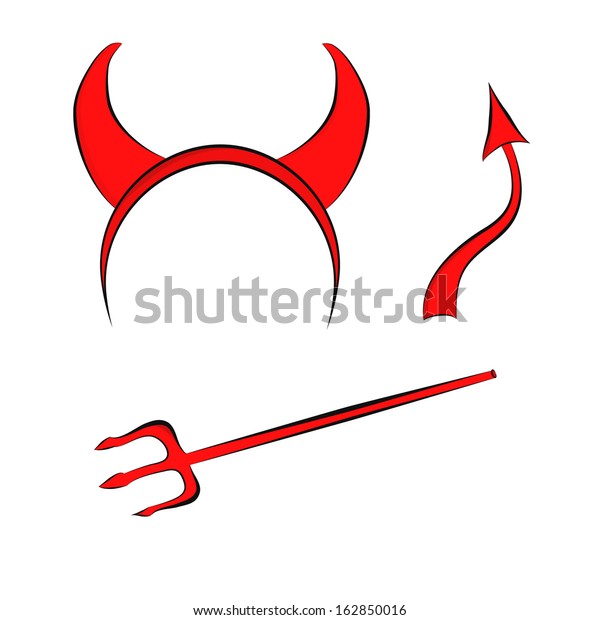 Devils Horns Head Gear Stock Illustration 162850016