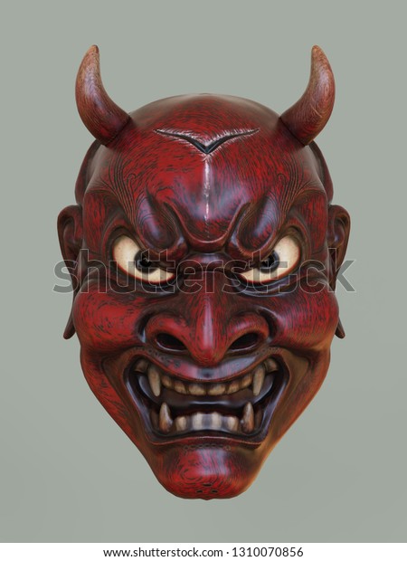 悪魔の仮面 3dイラスト のイラスト素材