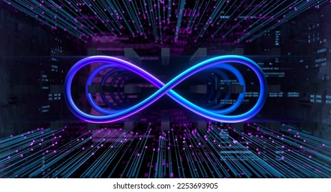 Devops software development operations infinity symbol. Web development concept in isometric design. Developing of internet app, online website service 3d Illustration - Powered by Shutterstock