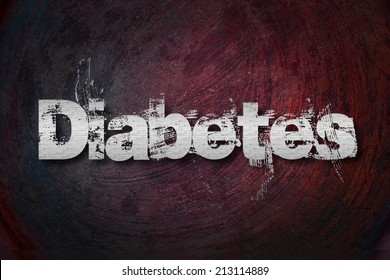 Diabetes concept text on background