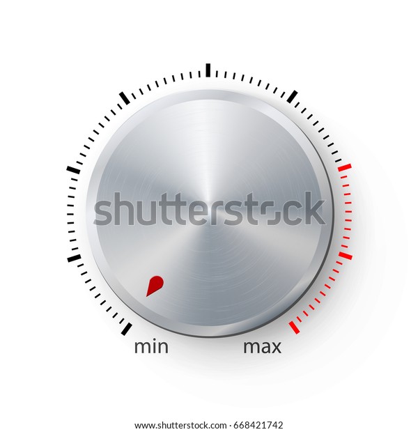 Dial Knob Global Swatches Realistic Plastic Stock Illustration 668421742