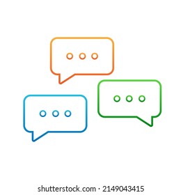 dialogs icon jpg Blank with text place. Chat Message icon,Talk bubble speech logo Chat on line symbol app Chat Messaging business concept jpg illustration on white background
