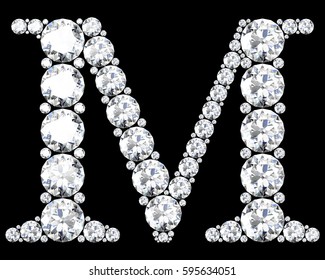 Diamond Letters Gemstones High Resolution 3d Stock Illustration ...