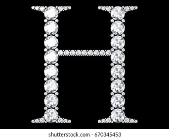 diamond letter h