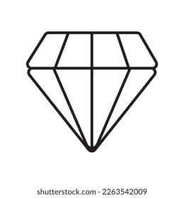 Diamond love icon, valentine pack icon, suitable for icon, logo, sticker pack and graphic design elements