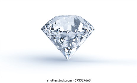 Dazzling Diamond On White Background Stock Photo 1216122388 | Shutterstock