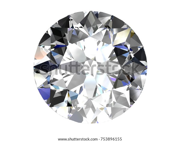 Diamond On White Background High Resolution Stock Illustration ...