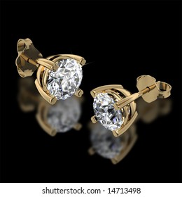 Diamond Stud Earrings