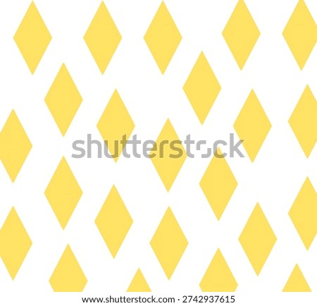 Diamond yellow simple exclusive pattern