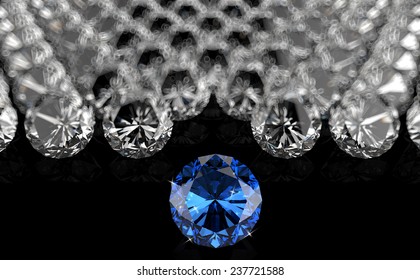 diamonds on black background