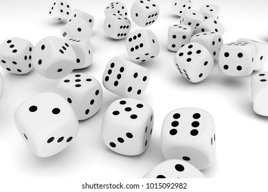 Dice Collection 3d Illustration Stock Illustration 1015092982 ...