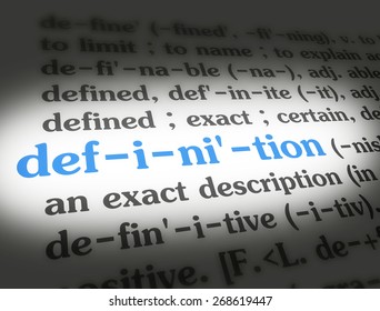 Dictionary definition of the word DEFINITION. 