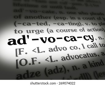 Dictionary Definition Of The Word ADVOCACY. 