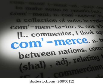 Dictionary definition of the word commerce. 