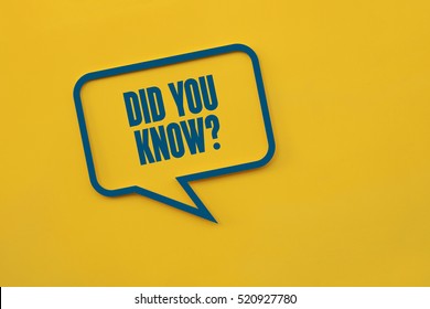 Did You Know?, Business Concept