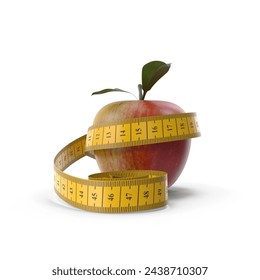 Diet Apple - Symbolizing Healthy Eating and Nutritional Balance for Weight Management and Wellness - Powered by Shutterstock