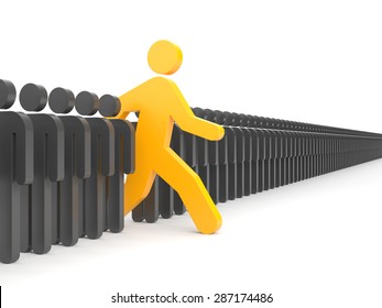 Different People Run New Opportunities Stock Illustration 264802244 ...