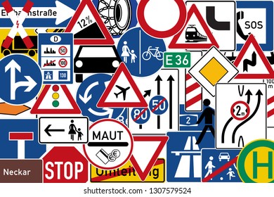 Different Traffic Signs Stock Illustration 1307579524 | Shutterstock