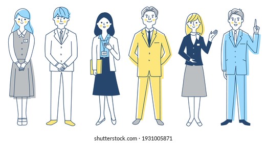 Different types of business people