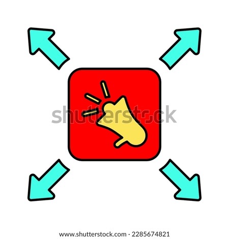 Diffuse, disseminate, expandable icon. Beautiful design and fully editable vector for commercial use, printed files and presentations, Promotional Materials, web or any type of design project.