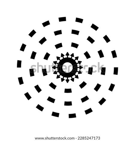 Diffusion, dispersal, dissemination icon using in commercial purposes, print media, web or any type of design projects.