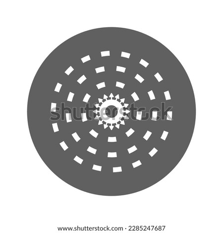 Diffusion, dispersal, dissemination icon using in commercial purposes, print media, web or any type of design projects.