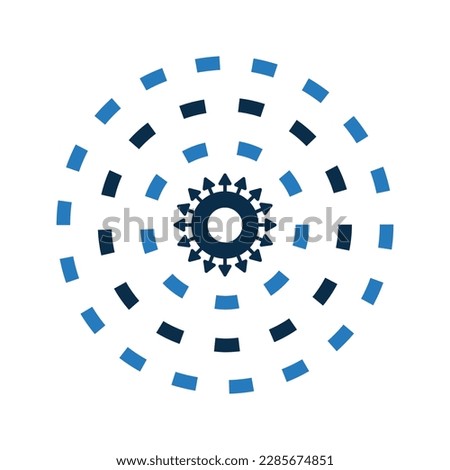 Diffusion, dispersal, dissemination icon using in commercial purposes, print media, web or any type of design projects.