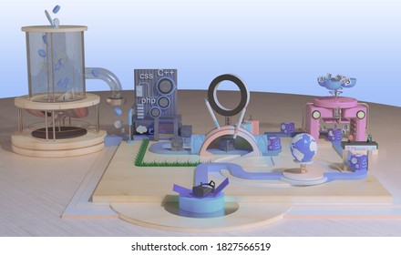 digital 3D smartphone website technology