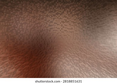 A digital abstract background featuring a 3D block extrusion effect with a gradient of warm brown and earthy tones, creating a textured geometric surface.