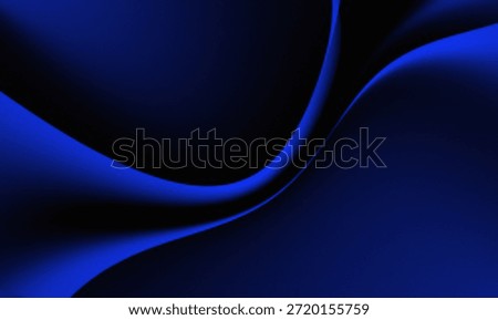digital abstract image with a combination of dark blue and black that has smooth gradations and dynamic curved shapes
