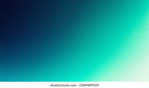 A digital abstract image featuring a smooth gradient transition from dark teal to light turquoise, exhibiting a subtly textured surface. The color blend is peaceful and serene.