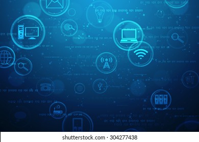 Digital Abstract Technology Background